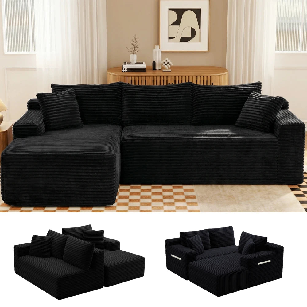 Cloud Modular Sectional Corduroy Sofa
