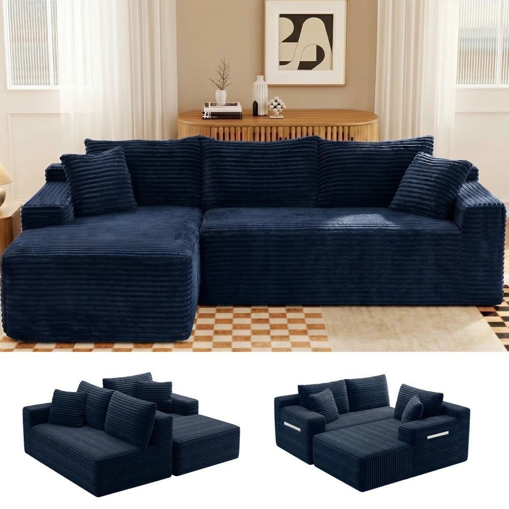 Cloud Modular Sectional Corduroy Sofa