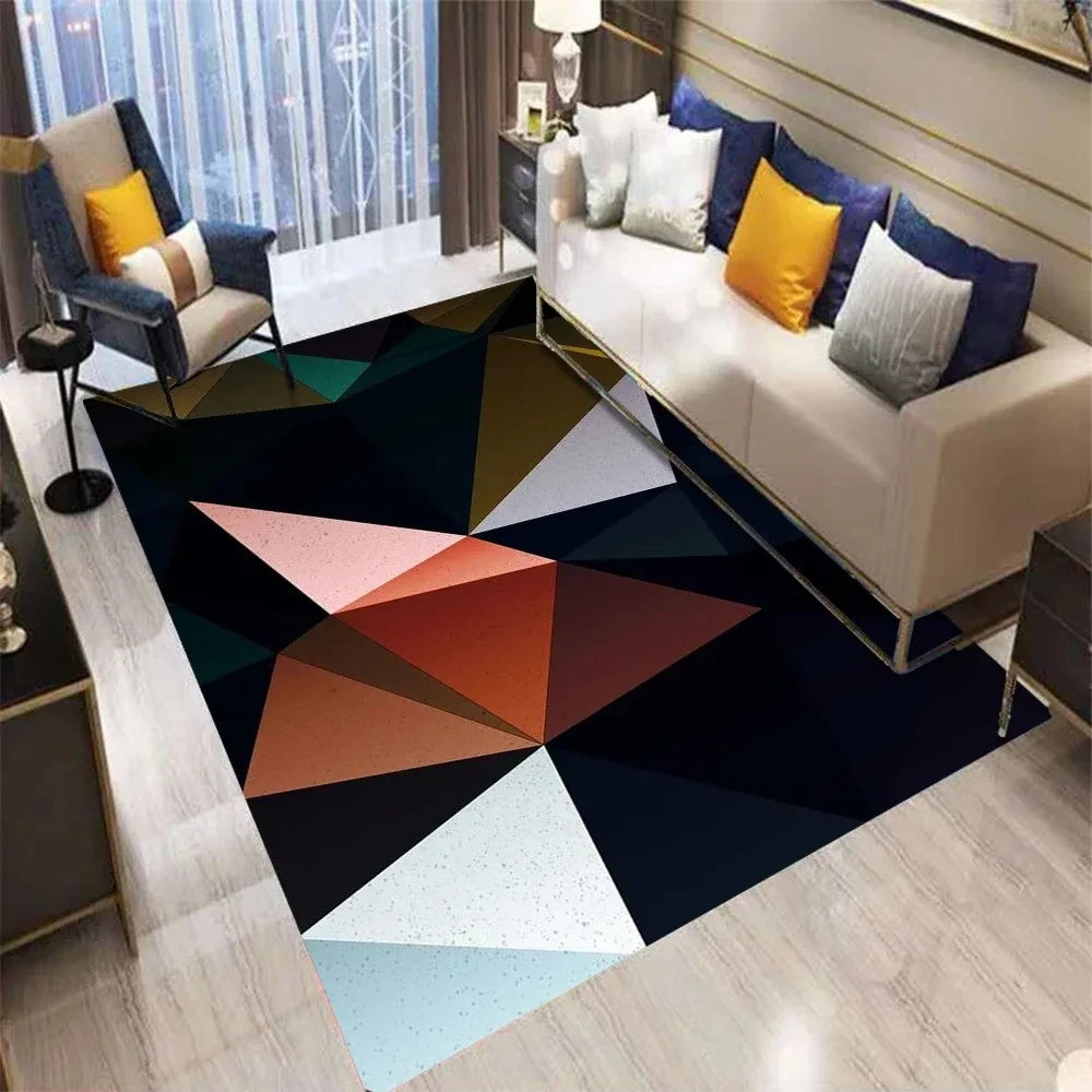 Geometric Pattern Living Room Mat