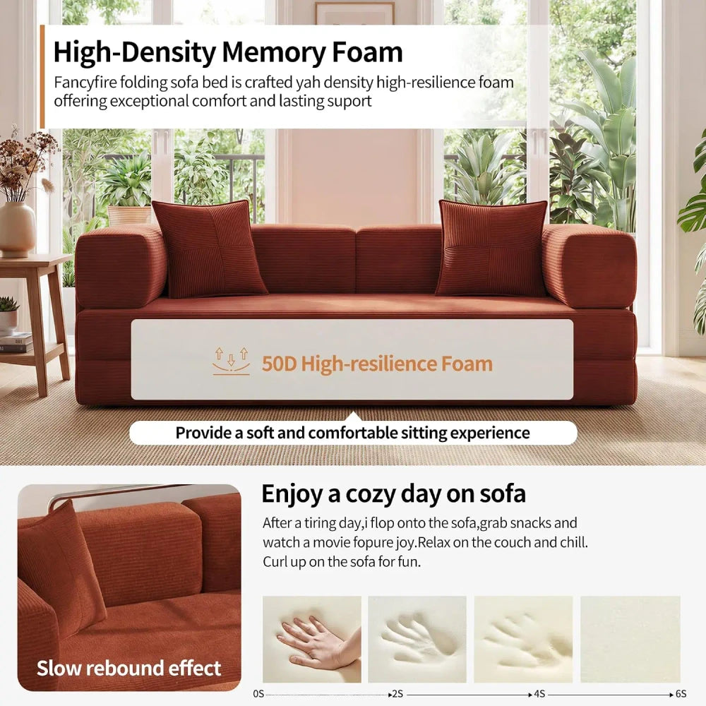 Convertible Futon Sleeper Sofa