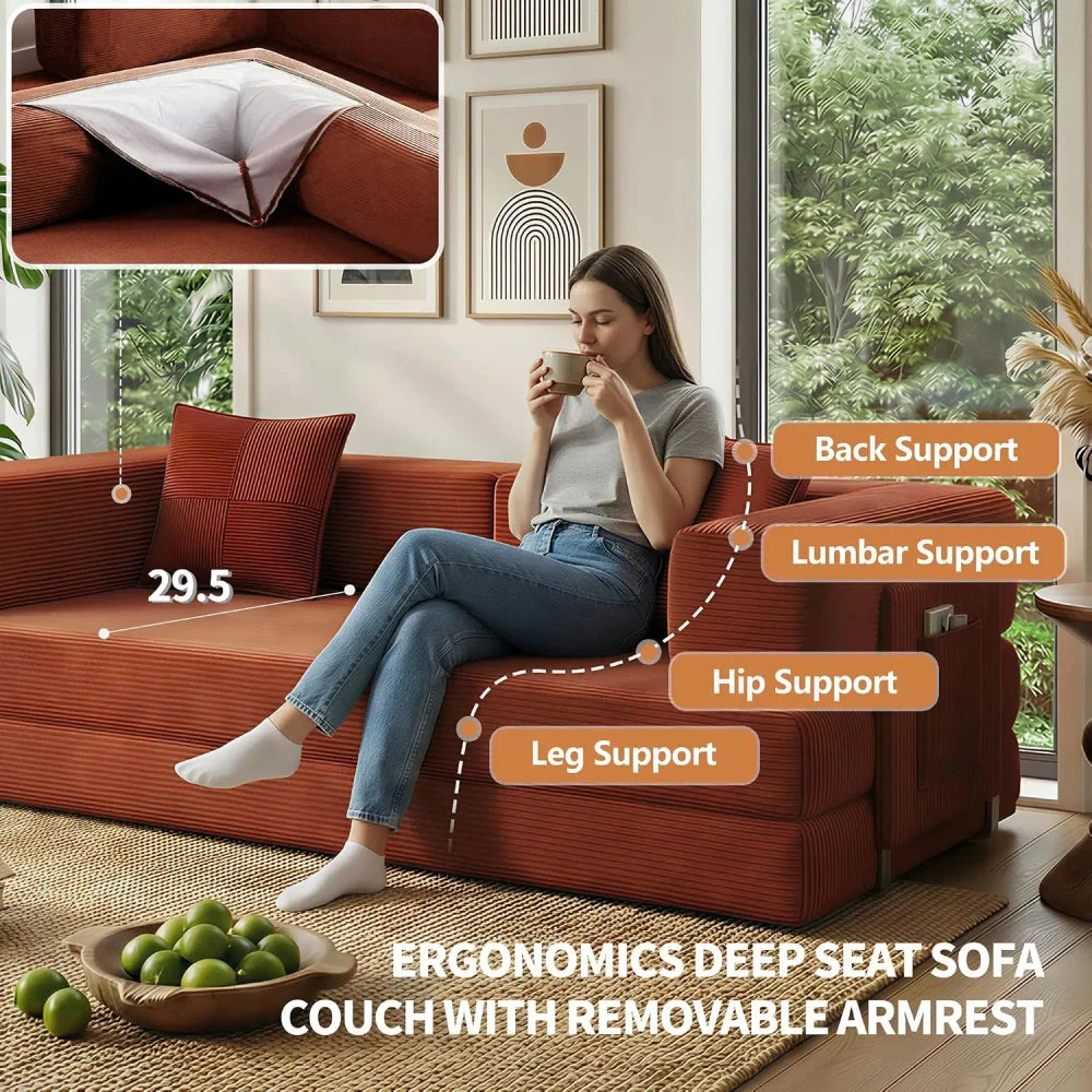 Convertible Futon Sleeper Sofa